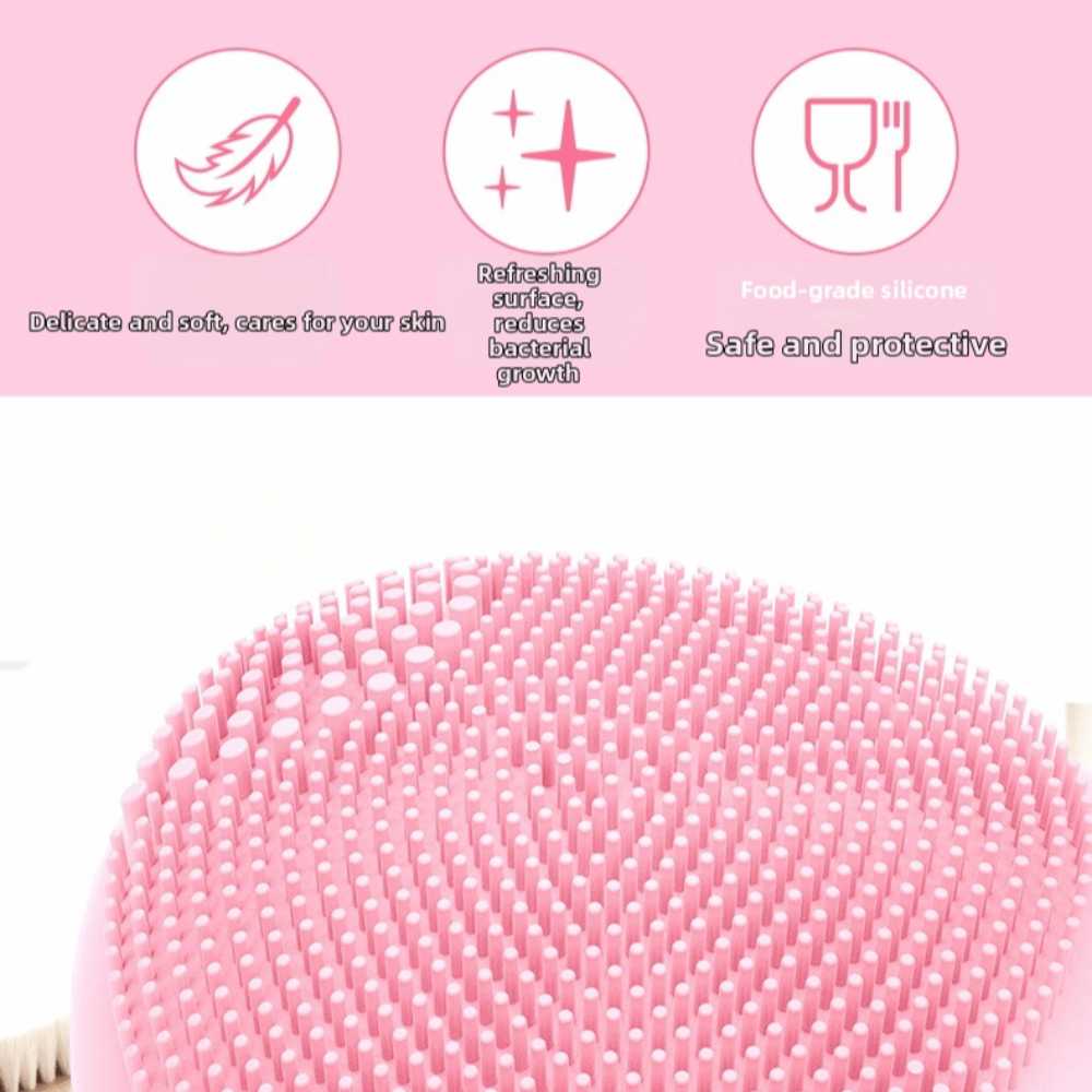 Silicone Face Scrubber Electric - Soft Silicone Facial Cleansing Brush Waterproof